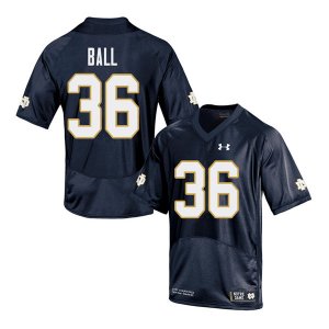 Notre Dame Fighting Irish Men's Brian Ball #36 Navy Under Armour Authentic Stitched College NCAA Football Jersey LUN6599FZ